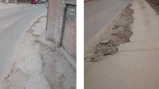 "Оступишься - путь под машину": рязанец жалуется на необустроенный тротуар