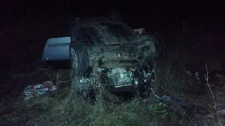 Улетел в кювет: в Ряжском районе произошло ДТП с участием иномарки