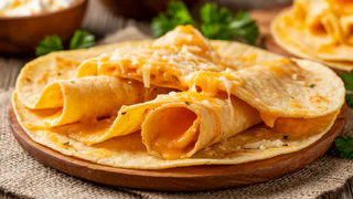 Скорее ставьте чайник, и не говорите, что это сложно: когда времени нет, а кушать хочется, приготовьте такой завтрак - лепешки с сыром