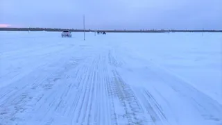 В Усинске снова увеличили грузоподъемность зимней переправы