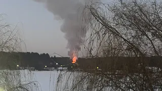 В Рязани загорелся пятиэтажный дом