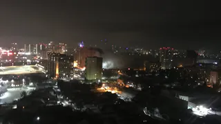 Ночной пожар: на Московском в Рязани сгорела бытовка