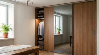 Шкафы-купе —прошлый век : новым трендом стали легкие антресоли под потолком - места не занимают и выглядят дорого