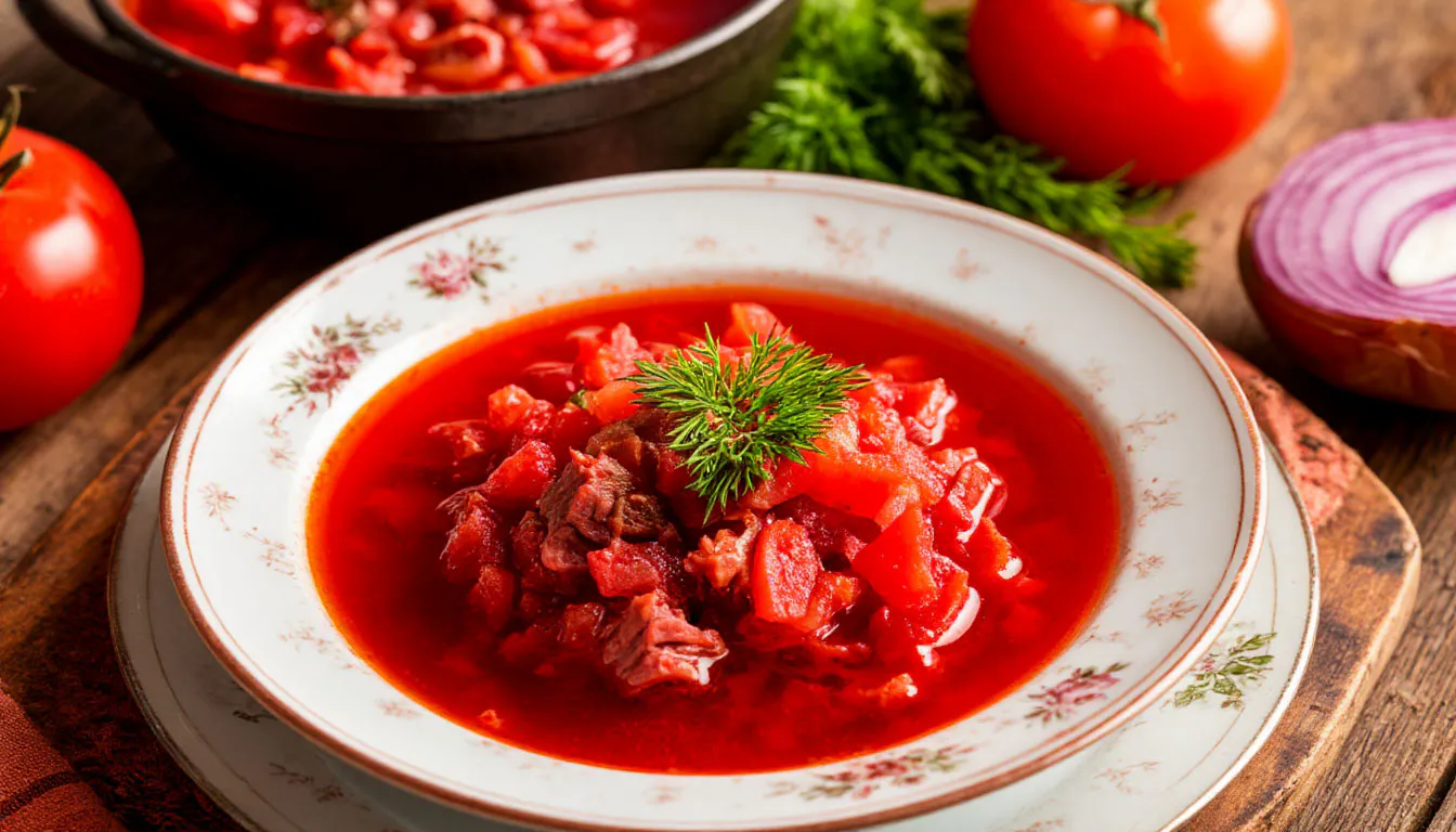 Не уксус и не лимон: с этой добавкой борщ станет алым, а вкус — пальчики оближешь