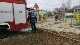 Обещают продолжить: в Шацке дезинфицируют общественные пространства