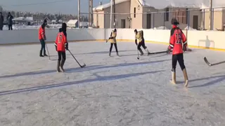 В Гусь-Хрустальном районе прошёл школьный турнир по хоккею в валенках