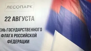 Рязанский Лесопарк извинился за баннер с перевернутым флагом РФ