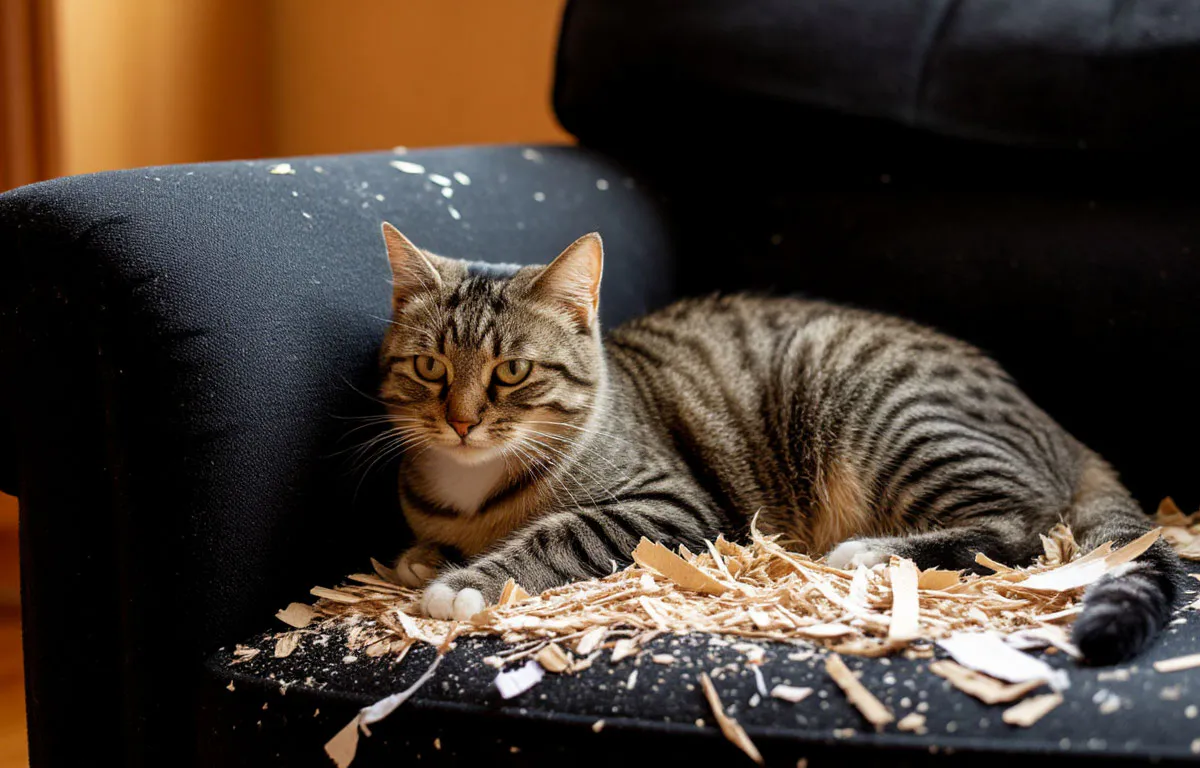 Быстро отучила своих кошек драть диван: до сих пор не нарадуюсь - нужна лишь копеечная вещь 