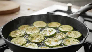 Вот как жарю вкуснейшие кабачки: не впитывают масло, не пускают сок, не липнут к сковороде – новый интересный способ, делюсь им