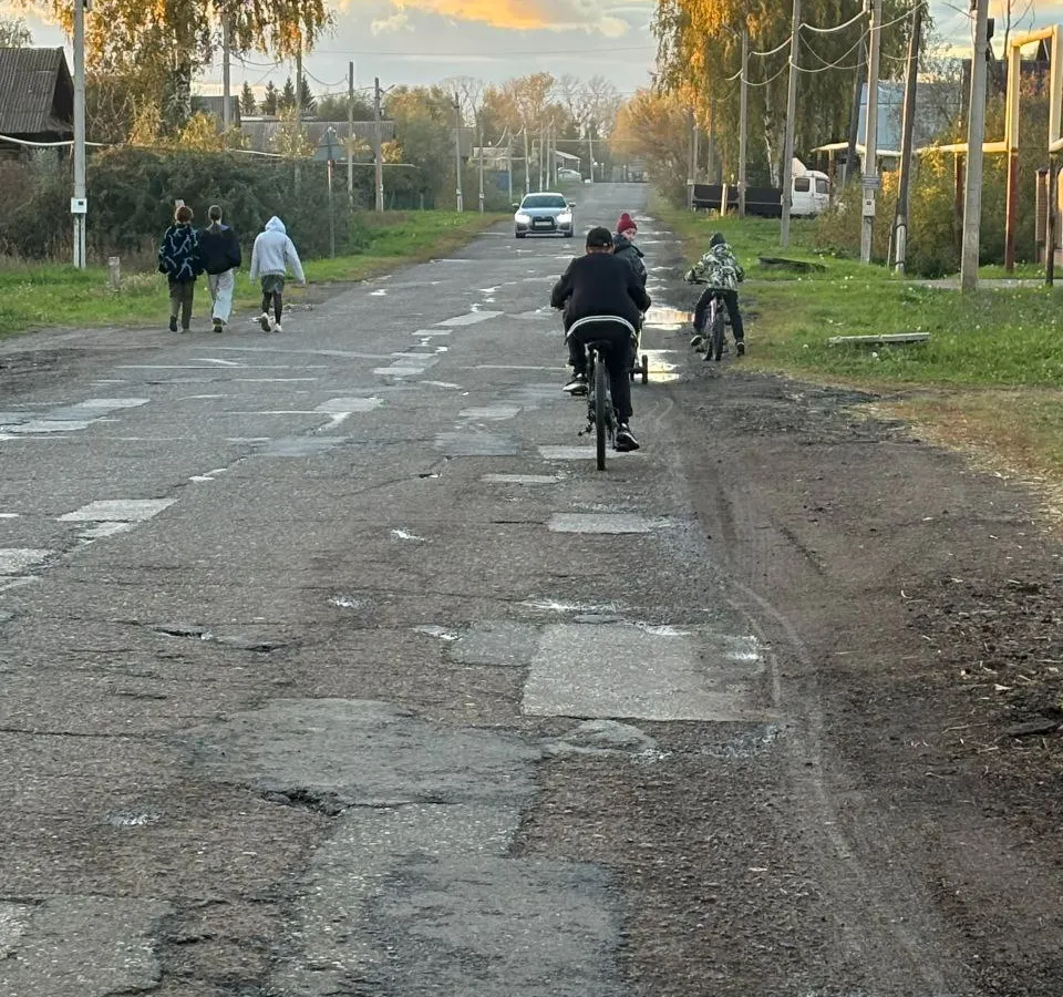 Жители Нижнекамска просят построить тротуар для безопасности школьников