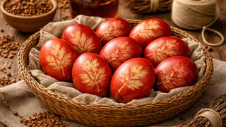 Шелуха в пролете: окунаю яйца в раствор — через 5 минут на столе яркие рубины