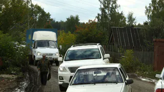 В Сельцах 2 октября образовался затор из-за встречи с мобилизованными