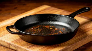 2 пакетика заливаю кипятком, и сковородка как из магазина: от жира и нагара не остается и следа