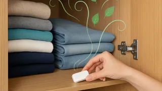 Кладу в шкаф одну таблетку и вещи благоухают свежестью — как раз и навсегда избавиться от затхлого запаха одежды