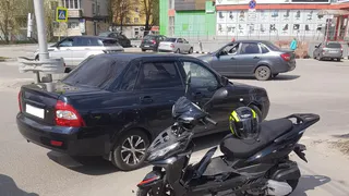 ДТП на Спортивной: водитель скутера столкнулся с автомобилем