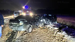 Суздальский рок: на районной трассе еще два авто столкнулись лоб в лоб