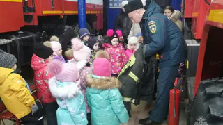 В вязниковской пожарной части провели экскурсию для воспитанники детского сада