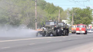 Теперь безопасно: в  Московском районе провели аэрозольную дезинфекцию