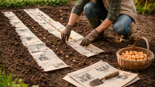 Лук без газет больше никогда не сажаю: головки вырастают крупнее яблок и без подкормок - мой умный способ посадки