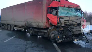 В Татарстане перевернулась рязанская фура