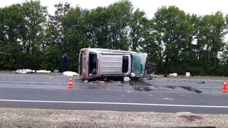 Появились фотографии с места смертельного ДТП в Сасовском районе