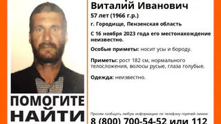 Поиски пропавшего без вести пензенца Виталия Баширова продолжаются