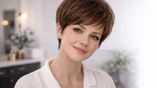 Сменила длинные волосы на эту стрижку — черты стали ярче и моложе: укладываю за 5 минут