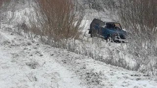 В Рязани опрокинулась «Нива», пострадал водитель