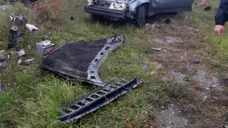 ДТП в Рязанской области: "десятка" вылетела в кювет и перевернулась