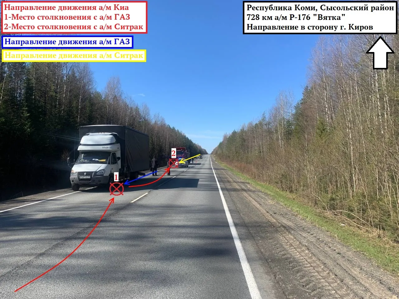 В Коми водитель Kia Rio лишился руки в тройном ДТП
