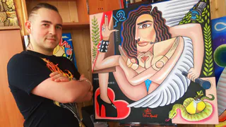 Художник из Португалии по-своему прославляет Нижнекамск