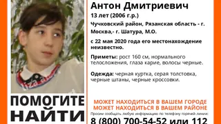 Пропал школьник: в Рязанской области ищут 13-летнего чучковца