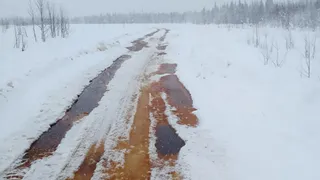 В Коми наблюдаются проблемы с одним из зимников