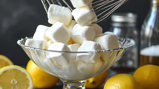 Взбиваем лимонный сок с сахаром — и в холодильник: на выходе воздушный зефир — вкуснее и сочнее маршмеллоу