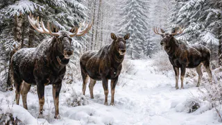 В Ковровском округе инспекторы обнаружили группы лосей в двух охотничьих хозяйствах