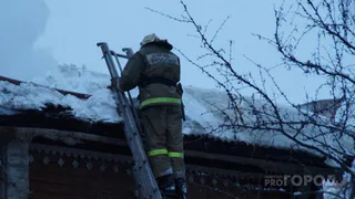 В Скопинском районе произошел сильный пожар, есть пострадавший