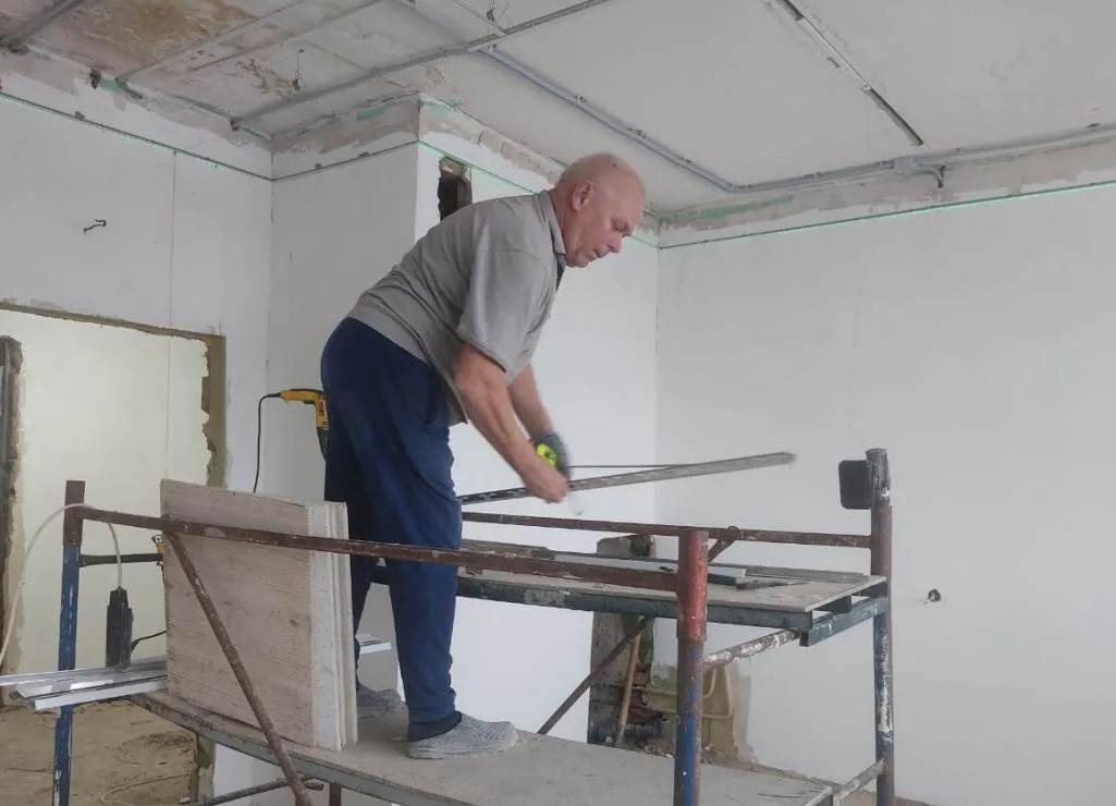 В Белинской РБ активно продвигается капремонт лечебного корпуса