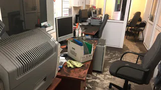 После пожара: опубликованы фото сгоревшего рязанского медцентра