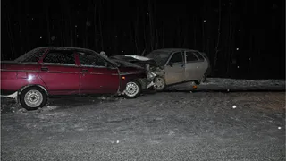 В Рязанской области столкнулись две легковые машины