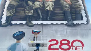 Магнитогорский казачий мурал вновь засиял яркими красками