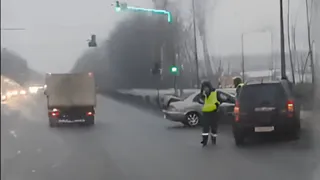 27 января на трассе М5 случилось ДТП с участием двух автомобилей