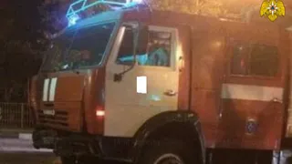 Пожар в районе ТРЦ Аэропарк