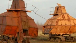 В Рязанской области запечатлели бункерные торфяные комбайны 30-х годов