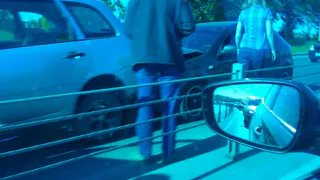 На Северной окружной столкнулись сразу три автомобиля