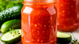 Хрустящие огурцы в томатной заливке: вкуснее чем эта заготовка вы точно не пробовали