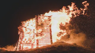 Под Рязанью на пожаре погиб 70-летний мужчина