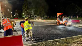 В Чебоксарах уложили новый асфальт после реконструкции коллектора