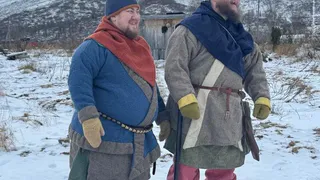 Энтузиасты из Коми воссоздали быт средневекового воина в горах Соби