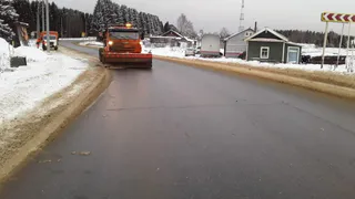 Трасса Сыктывкар – Ухта очищается от снега и готовится к ремонту