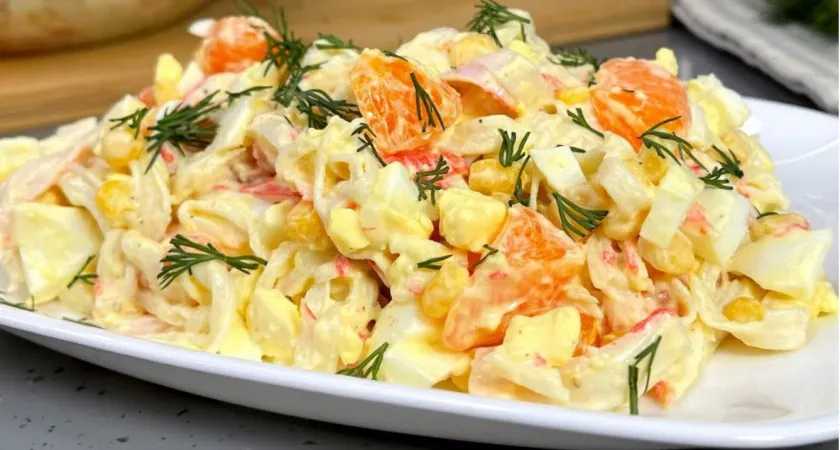 Всего 4 продукта в составе: вкусный салат - рецепт на скорую руку